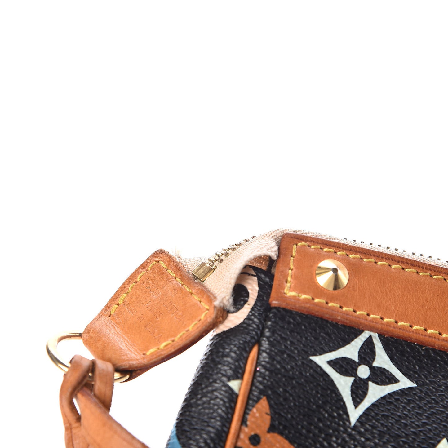Monogram Multicolor Pochette Accessories Black
