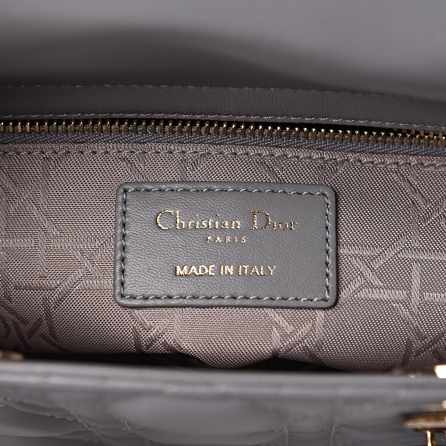 Christian Dior Lambskin Cannage Small Lucky Badges My Lady Dior Grey 8 of 10