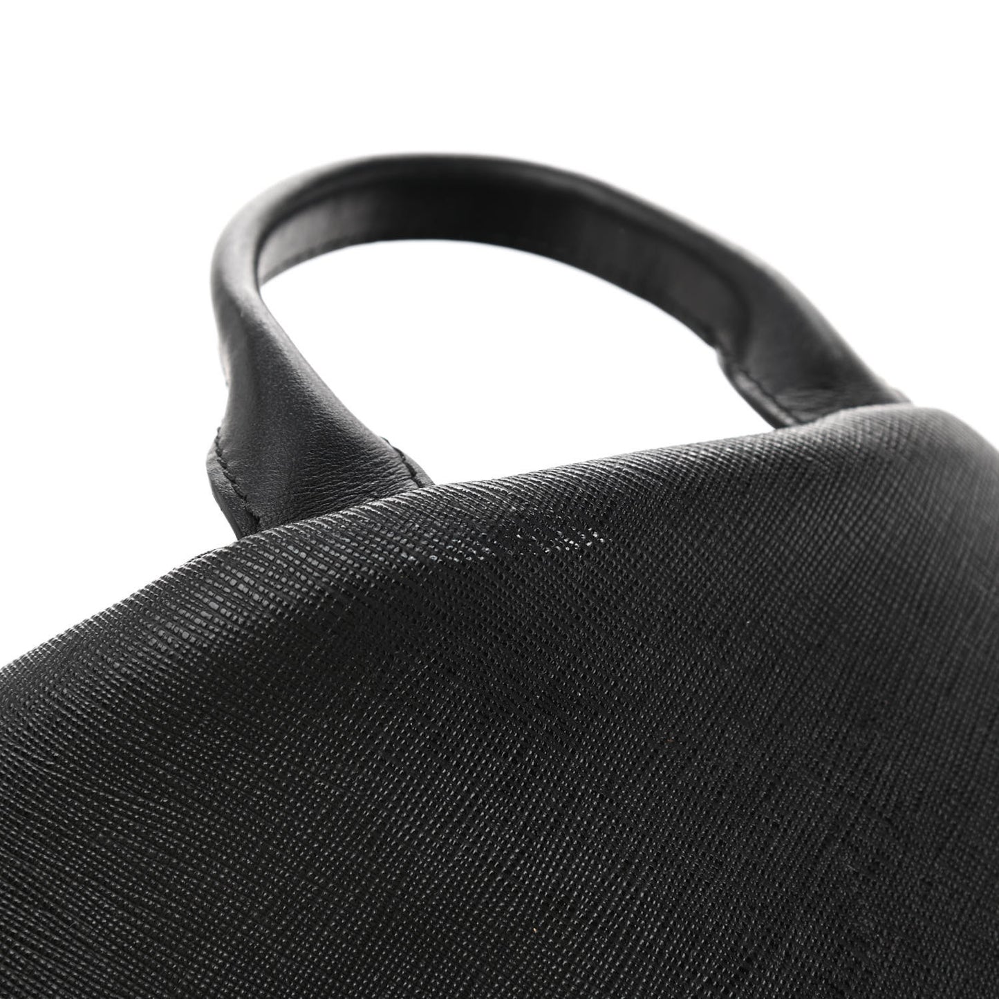 Saffiano Calfskin Medusa Backpack Black