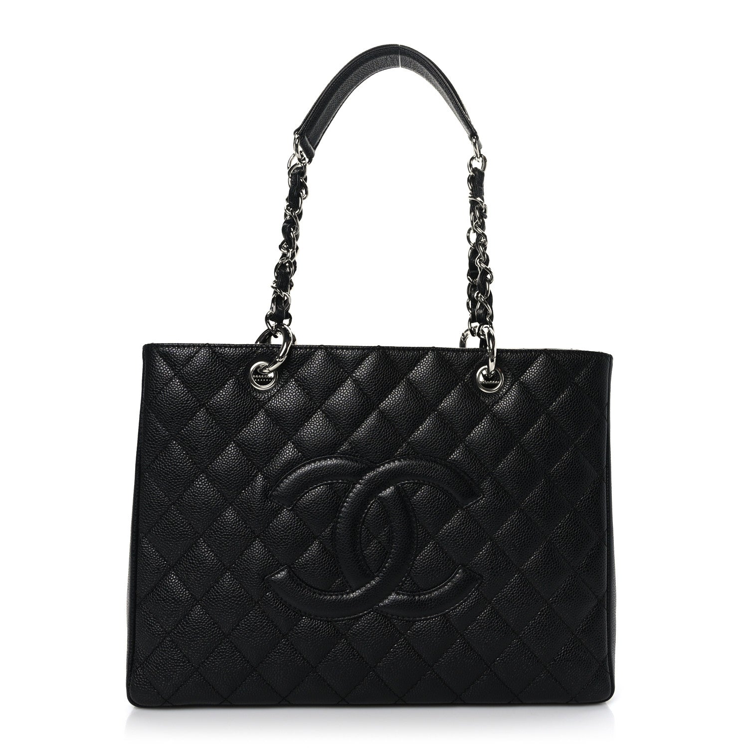 Chanel Caviar Quilted Grand Shopping Tote GST Black 1 of 9