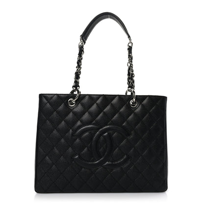 Chanel Caviar Quilted Grand Shopping Tote GST Black 1 of 9