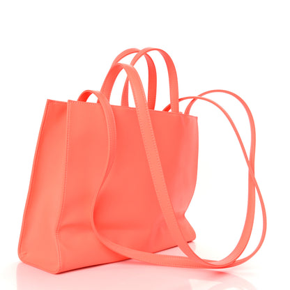 Telfar Vegan Leather Medium Shopping Bag Hazard 2 of 8