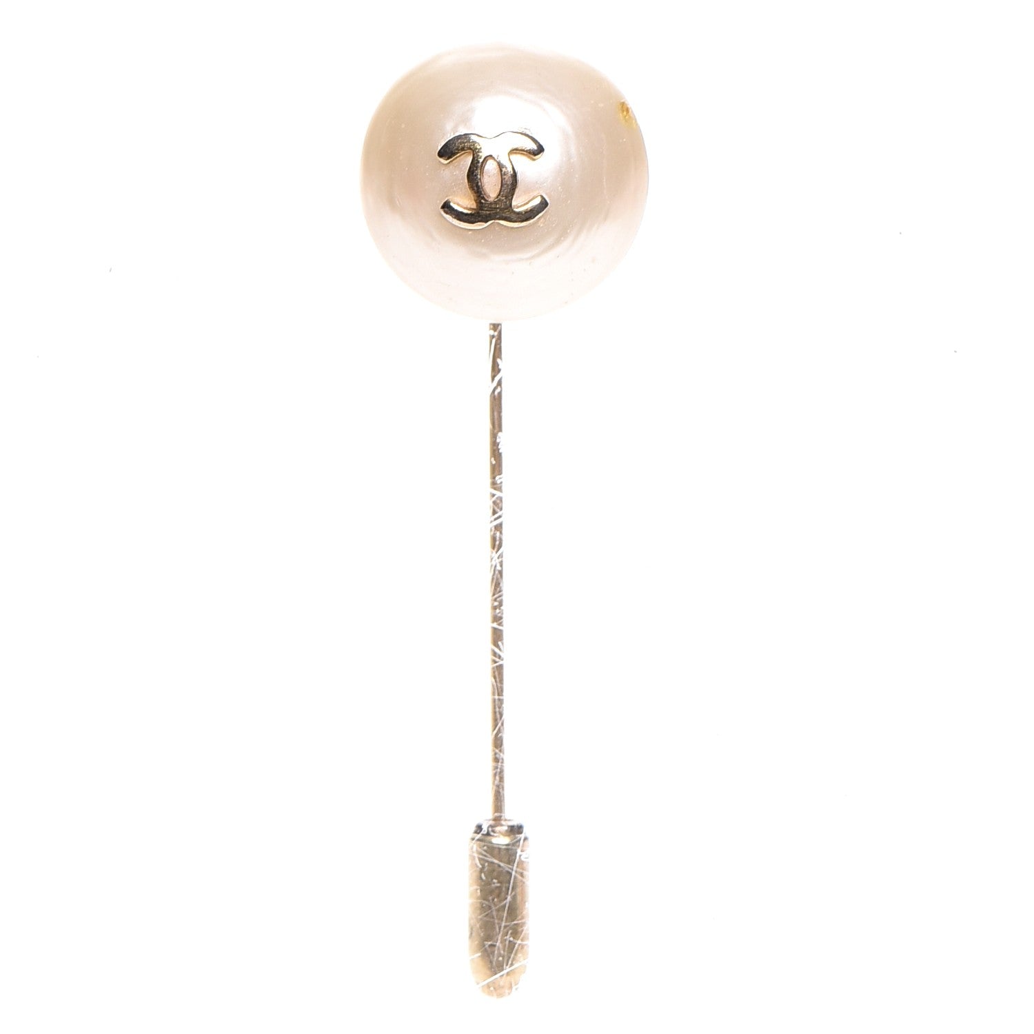 Chanel Pearl Brooch Pin Gold 1 of 5