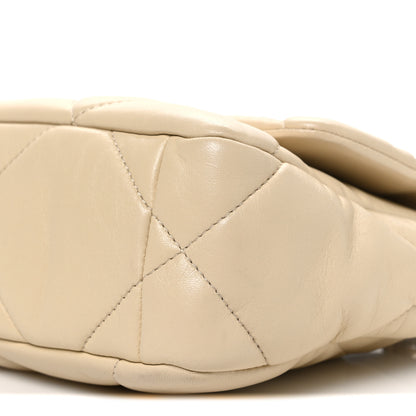 Chanel Lambskin Quilted Medium Chanel 19 Flap Beige 10 of 10