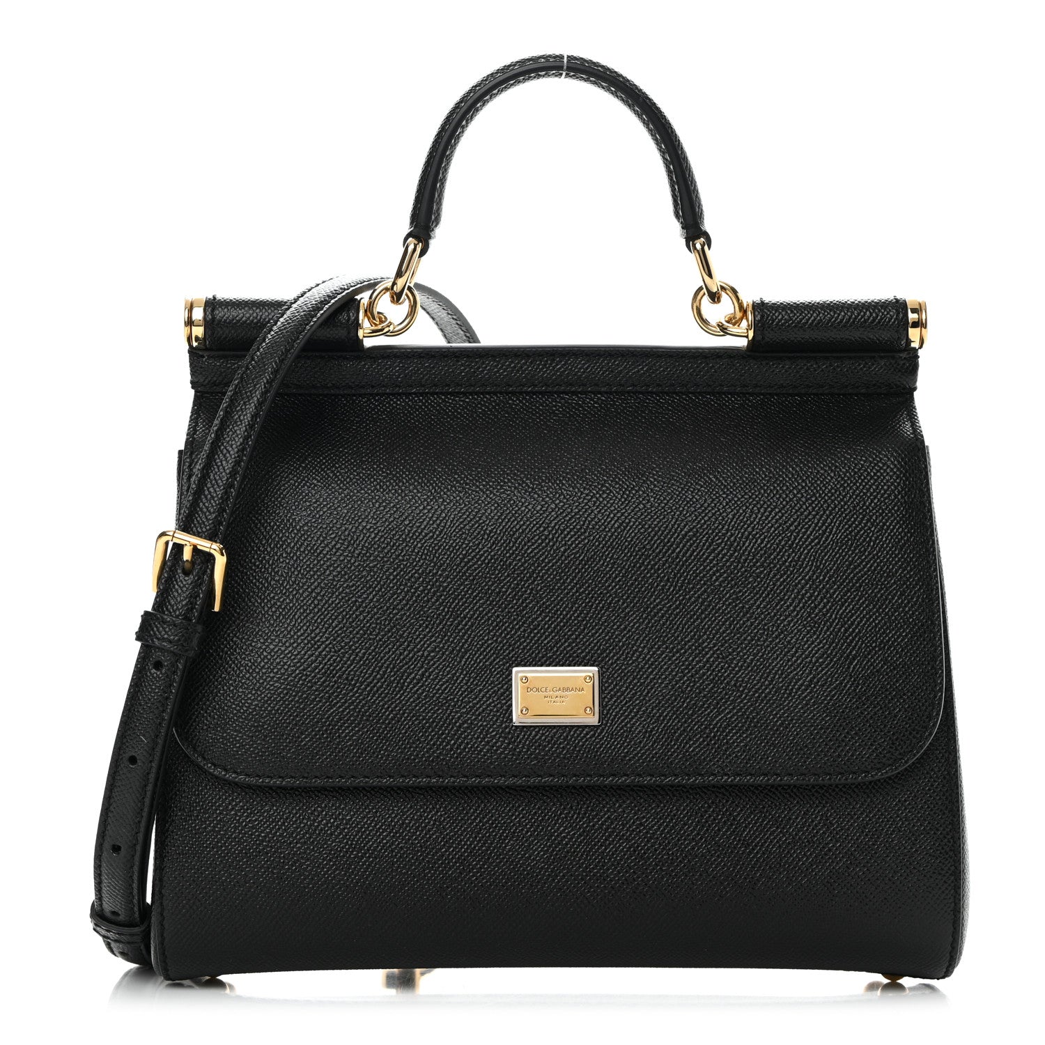 Dolce & Gabbana Dauphine Medium Miss Sicily Satchel Black 1 of 13