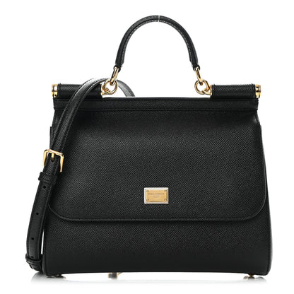Dolce & Gabbana Dauphine Medium Miss Sicily Satchel Black 1 of 13