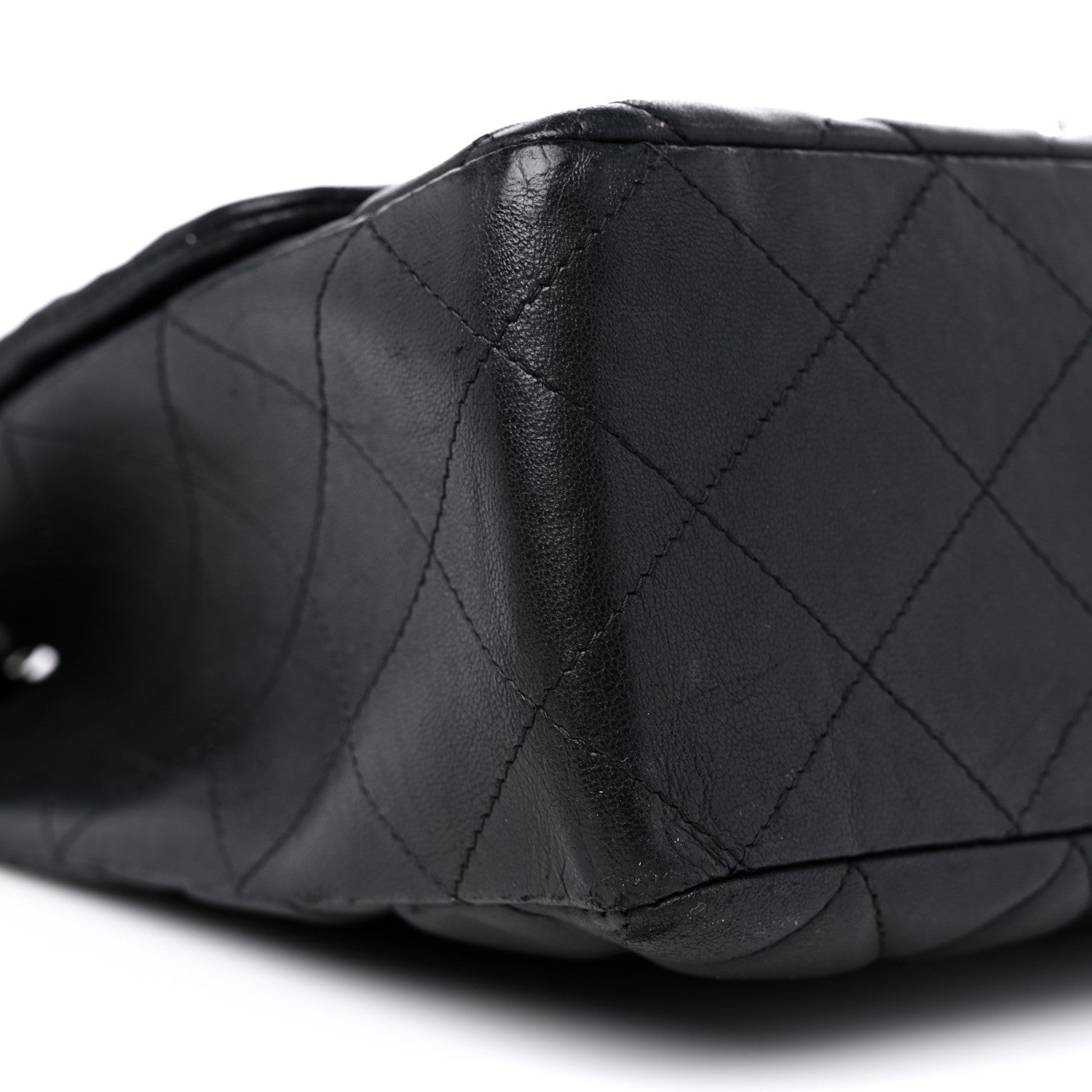 Chanel Lambskin Quilted Jumbo Single Flap Black 8 of 14