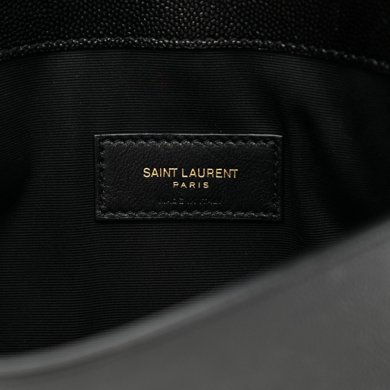 Saint Laurent Grain De Poudre Uptown Pouch Black 6 of 8