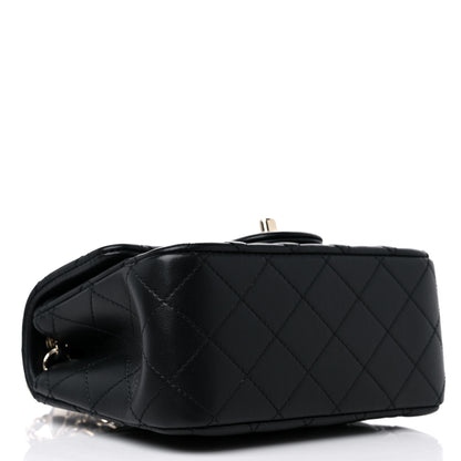 Chanel Lambskin Quilted Enamel Mini Pearl Crush Flap Black 3 of 10