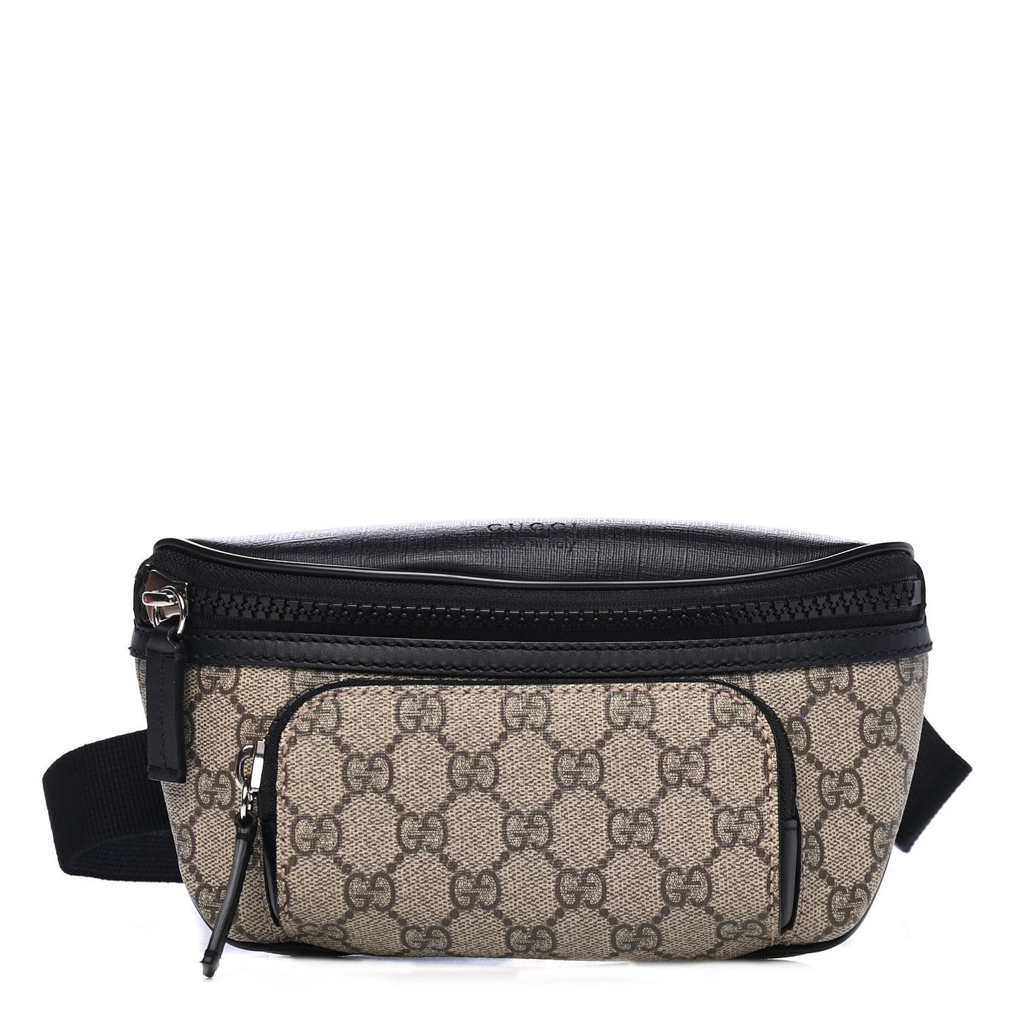 GG Supreme Monogram Belt Bag Black