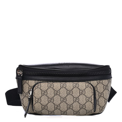 Gucci GG Supreme Monogram Belt Bag Black 1 of 4