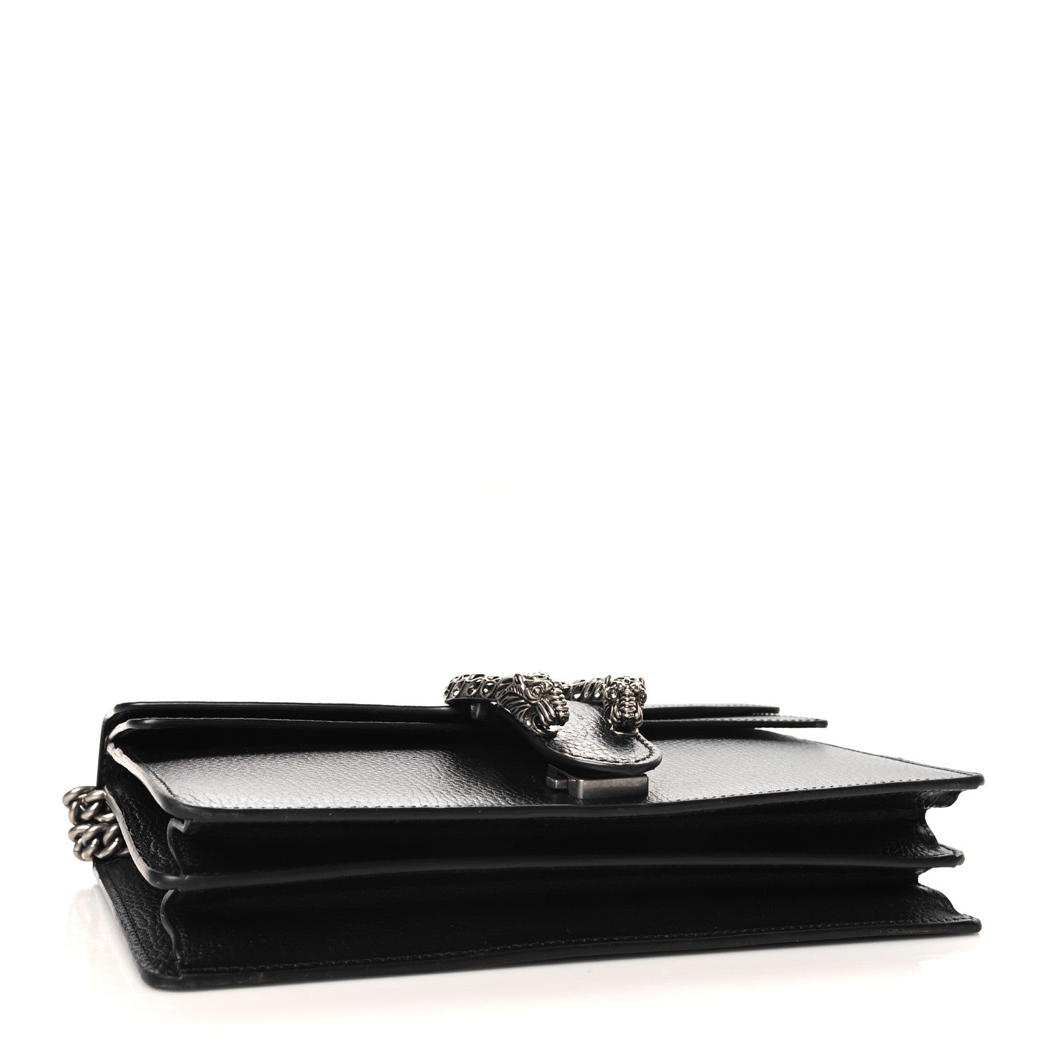 Gucci Pebbled Calfskin Small Dionysus Shoulder Bag Black 4 of 12