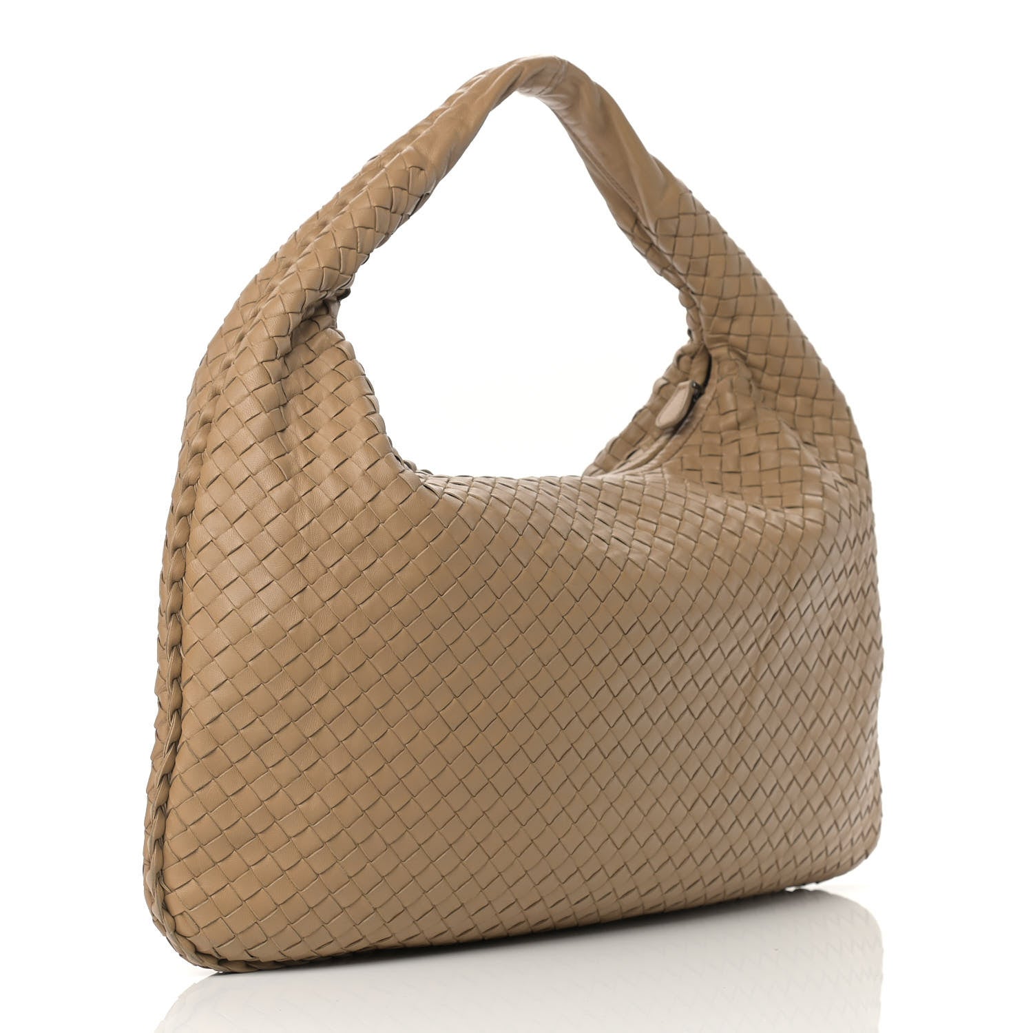 Bottega Veneta Nappa Intrecciato Large Veneta Hobo Camel 2 of 10