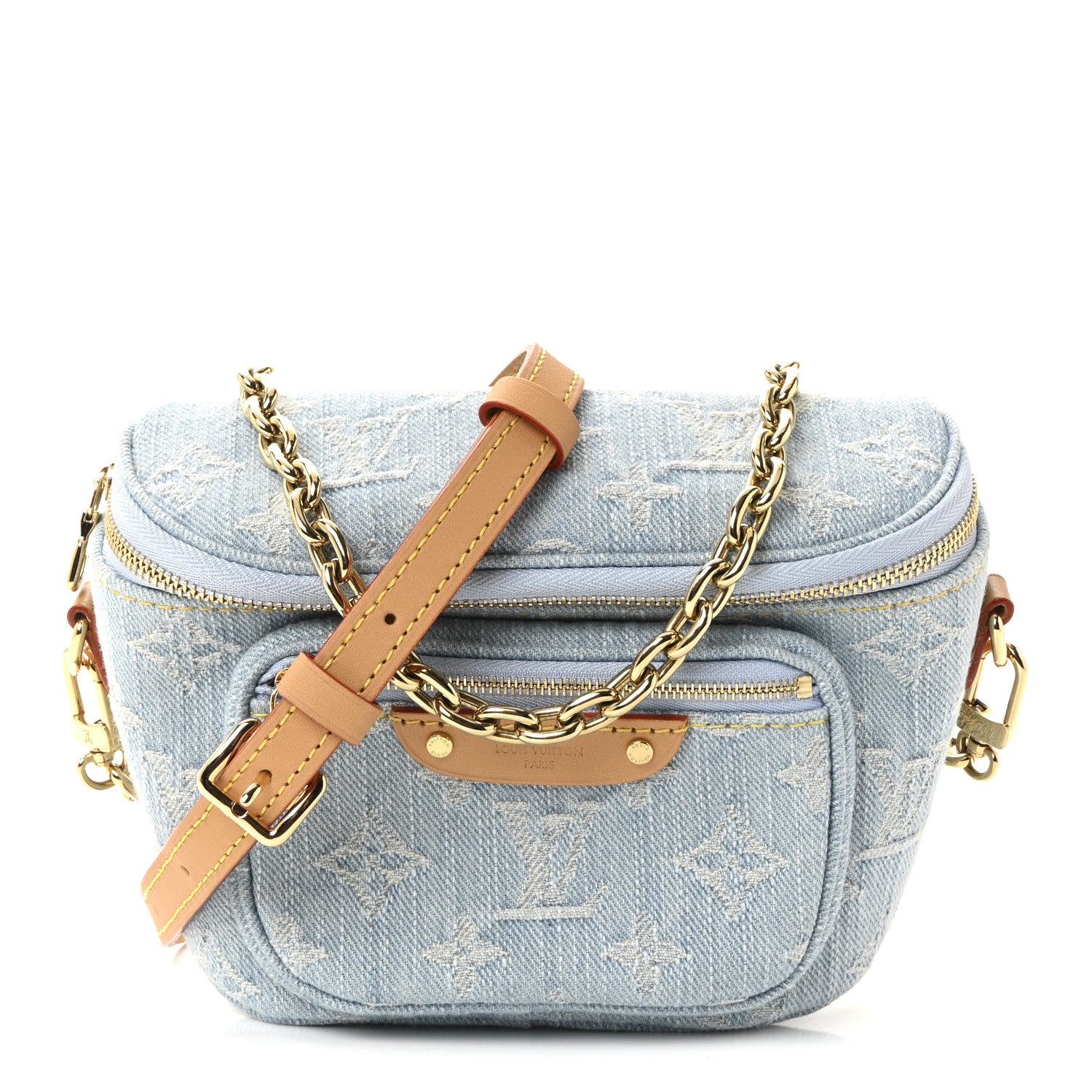 Bonbon06様★LOUIS VUITTON ミニサンプル Louis Vuitton Monogram Denim Mini Bumbag Sky Blue 1815881