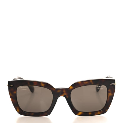 Chanel Acetate Square Sunglasses 5509-A Tortoise 2 of 7