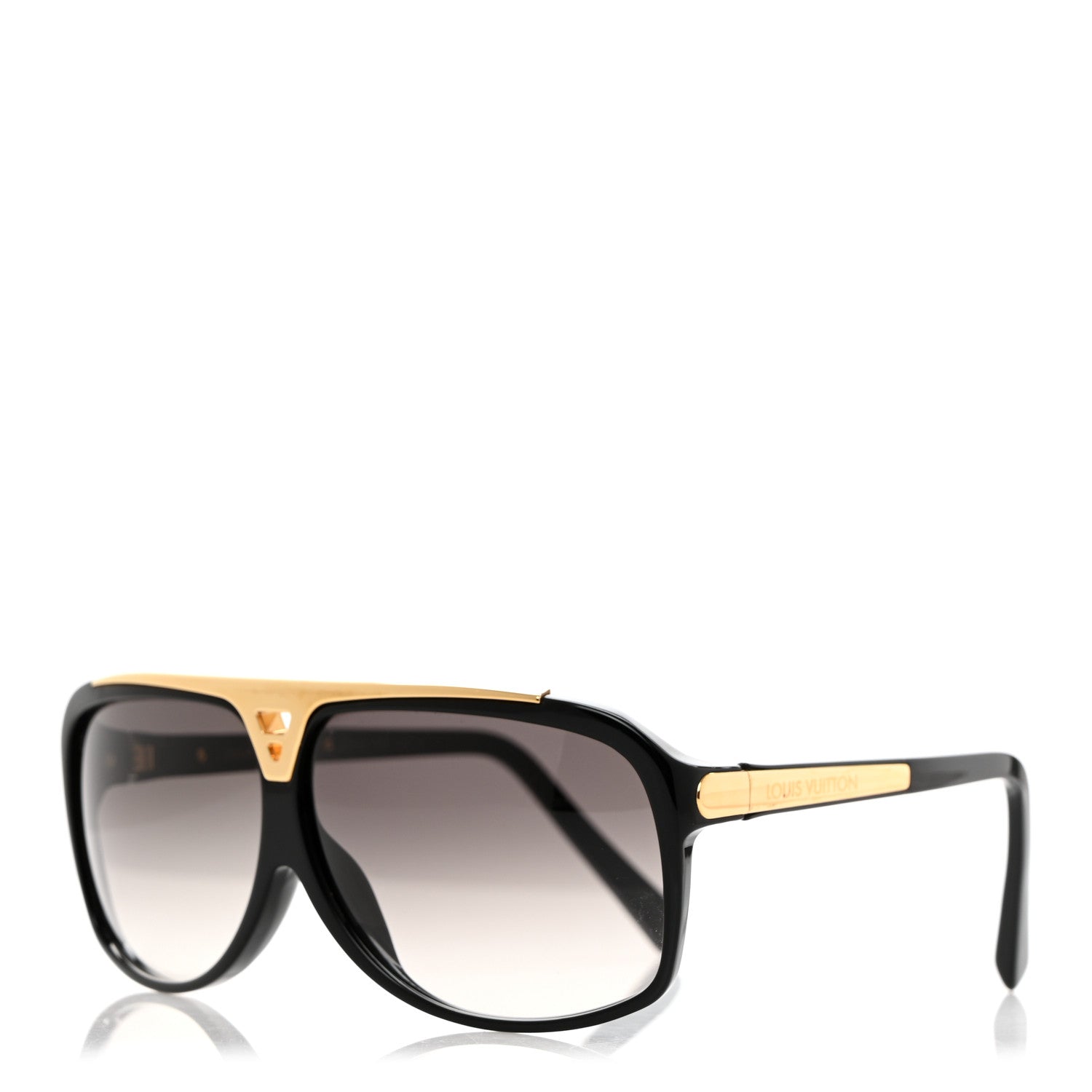 Louis Vuitton Acetate Evidence Sunglasses Z0350E Black 1 of 8