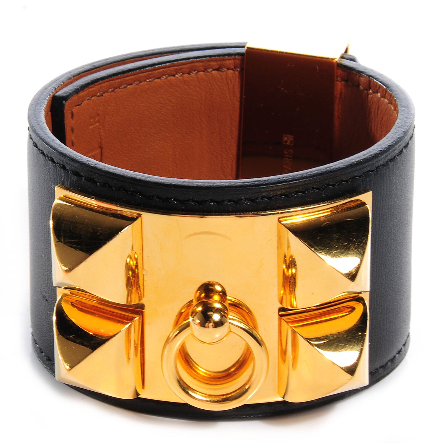 Hermes Chamonix Collier de Chien CDC Bracelet Black Small 1 of 7