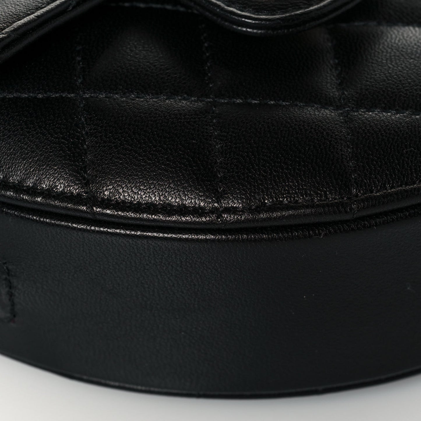 Lambskin Quilted CC In Love Heart Clutch With Chain Black