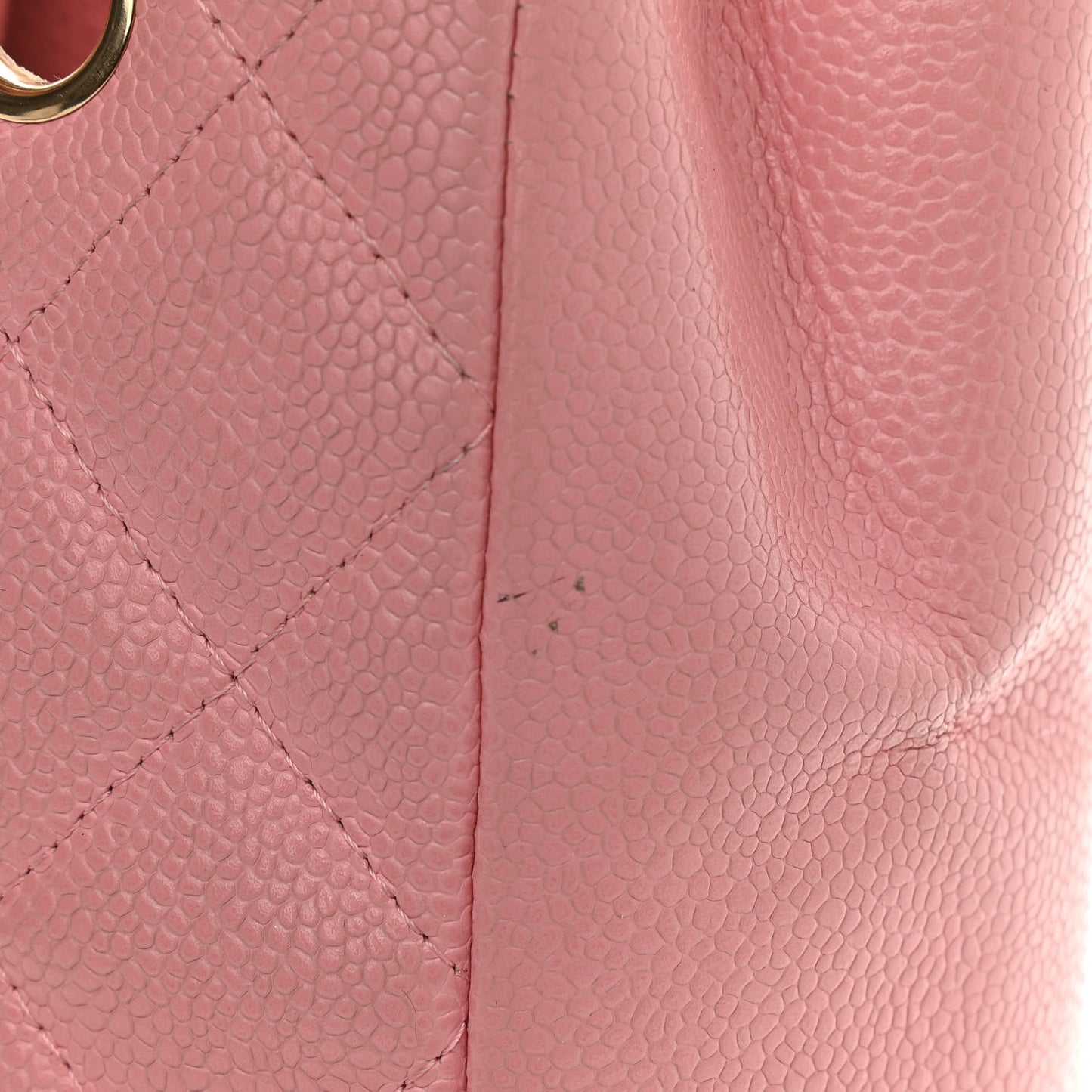 Caviar Quilted Petit Shopping Tote PST Pink
