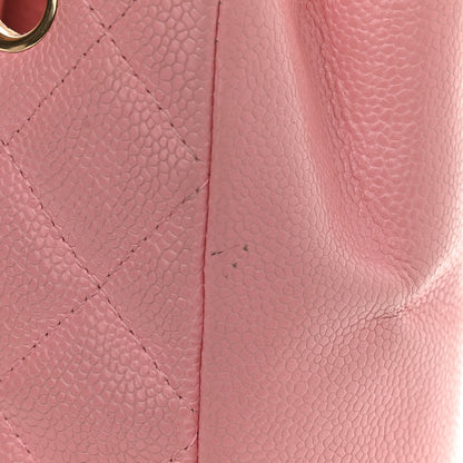 Chanel Caviar Quilted Petit Shopping Tote PST Pink 13 of 14