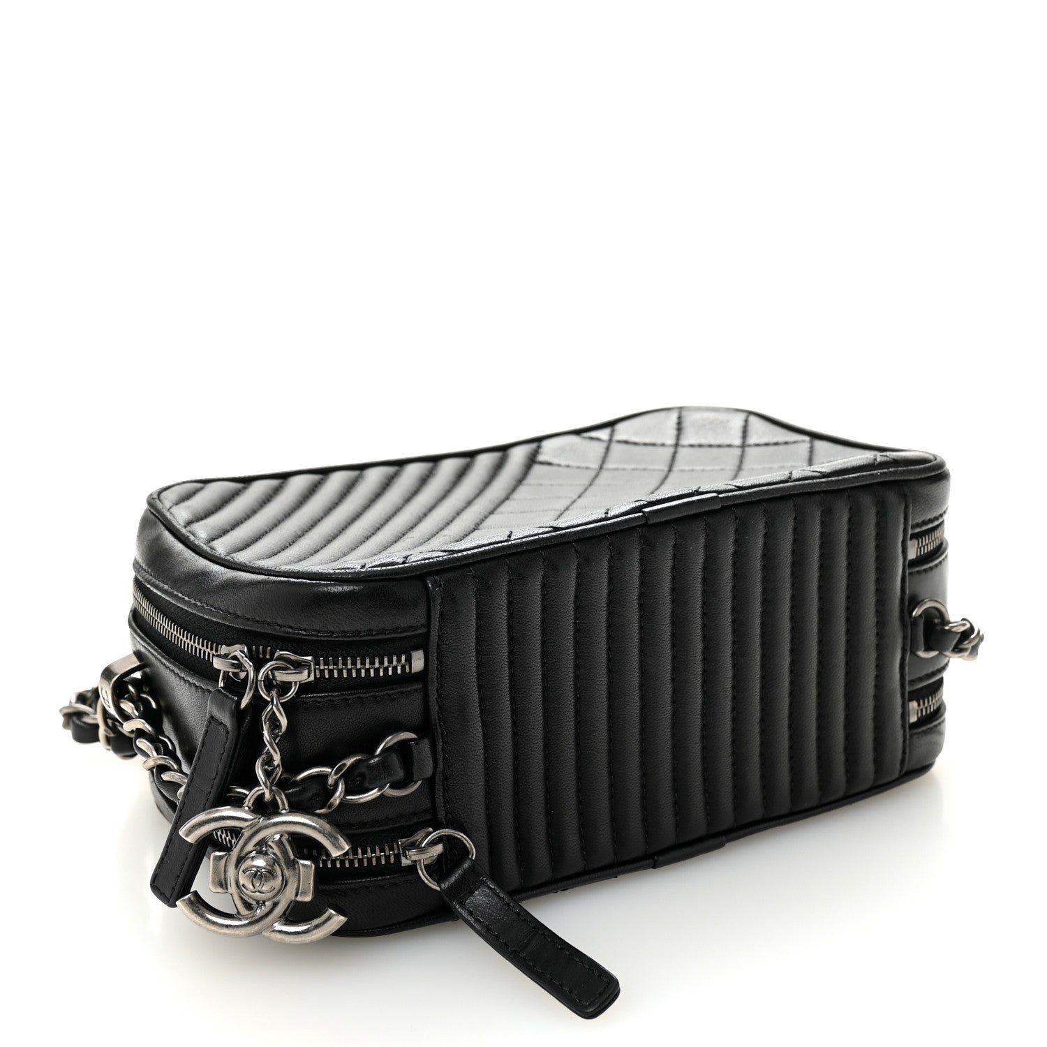 Chanel Lambskin Small Coco Boy Camera Case Black 4 of 11