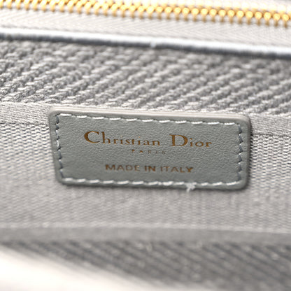 Christian Dior Canvas Embroidered Cannage Lady D-Lite Gray 6 of 11