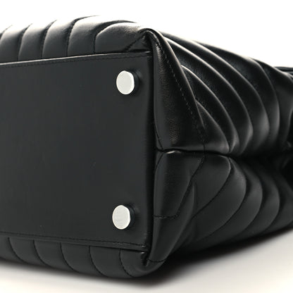 Saint Laurent Calfskin Y Quilted Monogram Large Loulou Chain Satchel Black 11 of 11