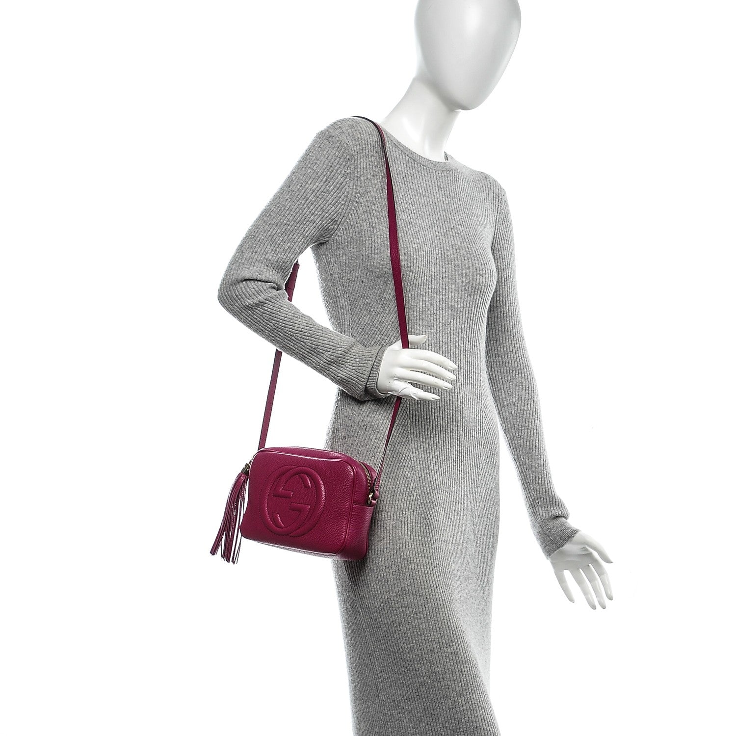Gucci Cellarius Calfskin Small Soho Disco Bag Bright Bouganville 2 of 6