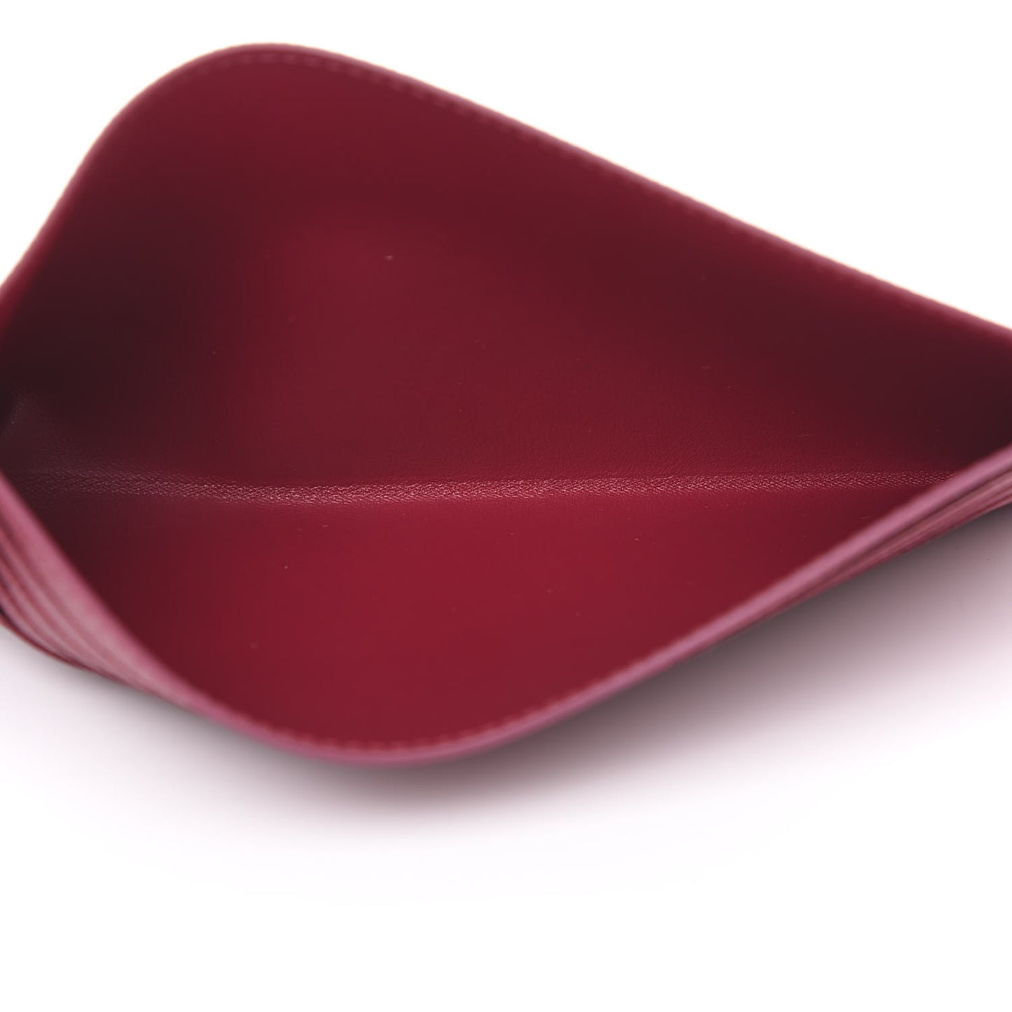 Calfskin Felicie Card Holder Insert Fuchsia