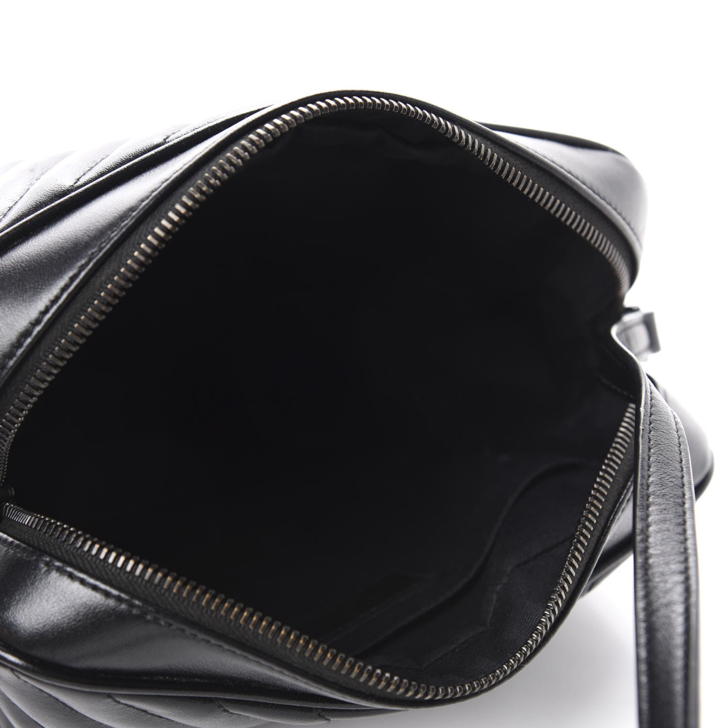 Saint Laurent Calfskin Matelasse Monogram Lou Camera Bag Black 5 of 11