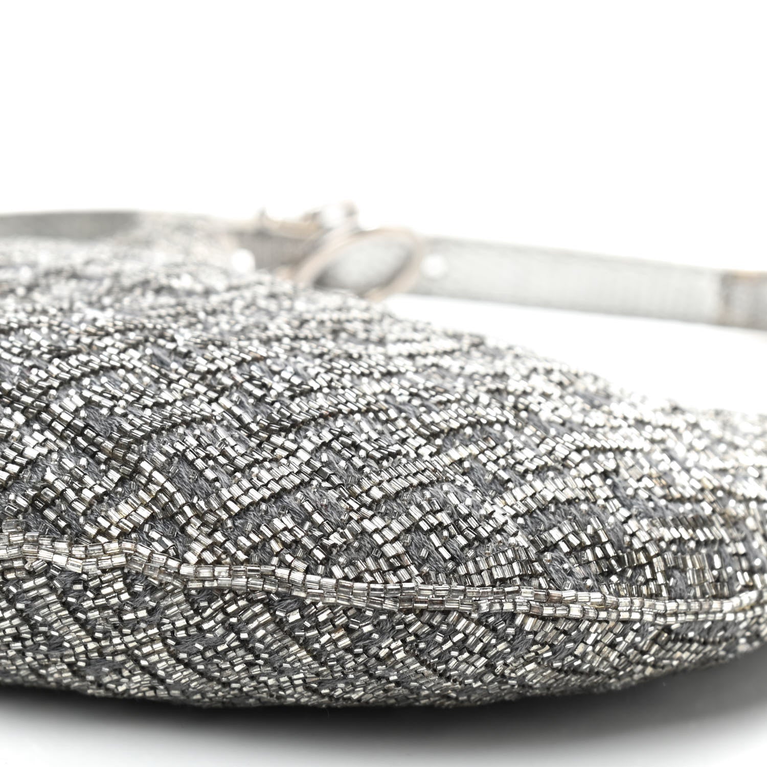 Fendi Beaded Small Oyster Silver 7 of 10