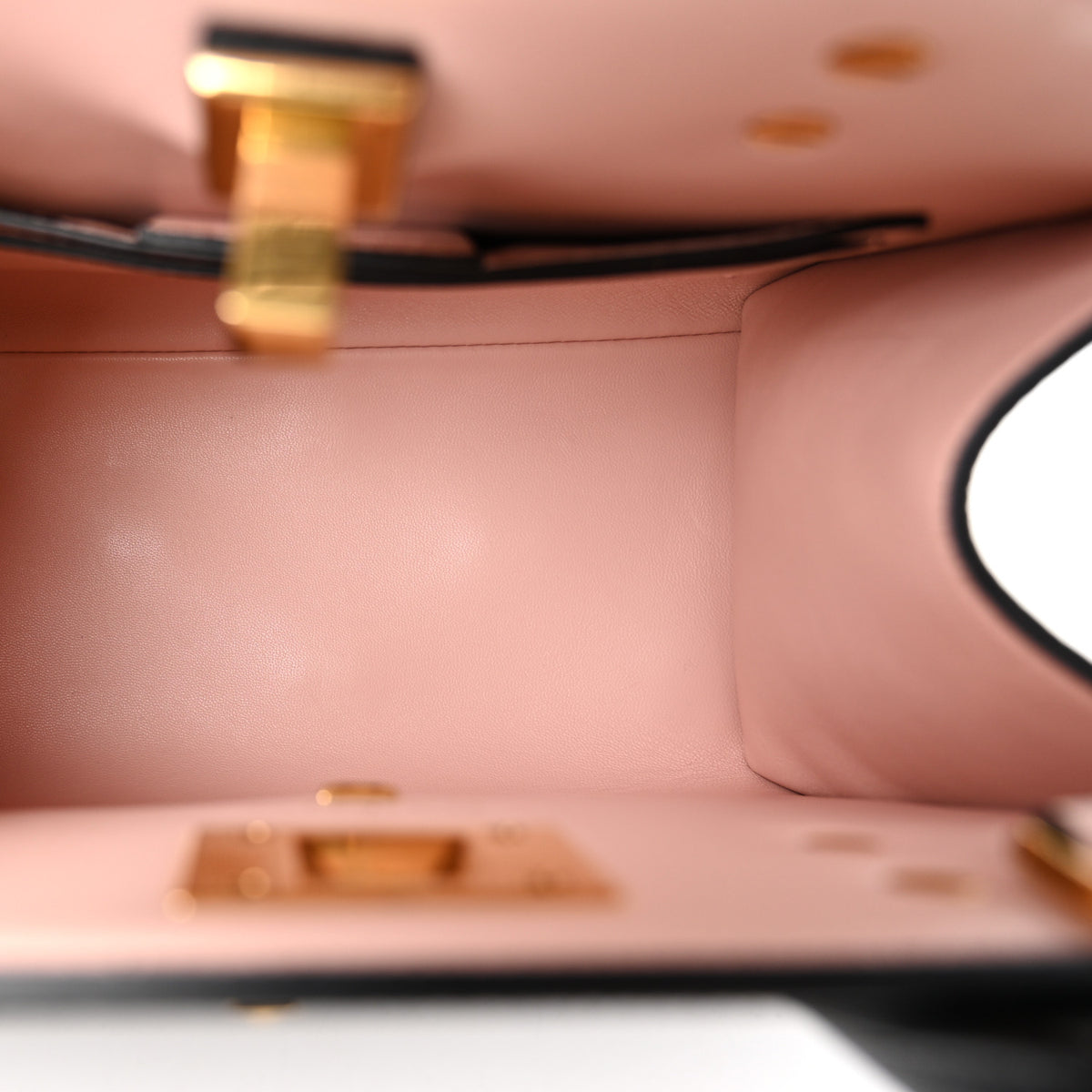 Calfskin Small The Studio Box Bag Black