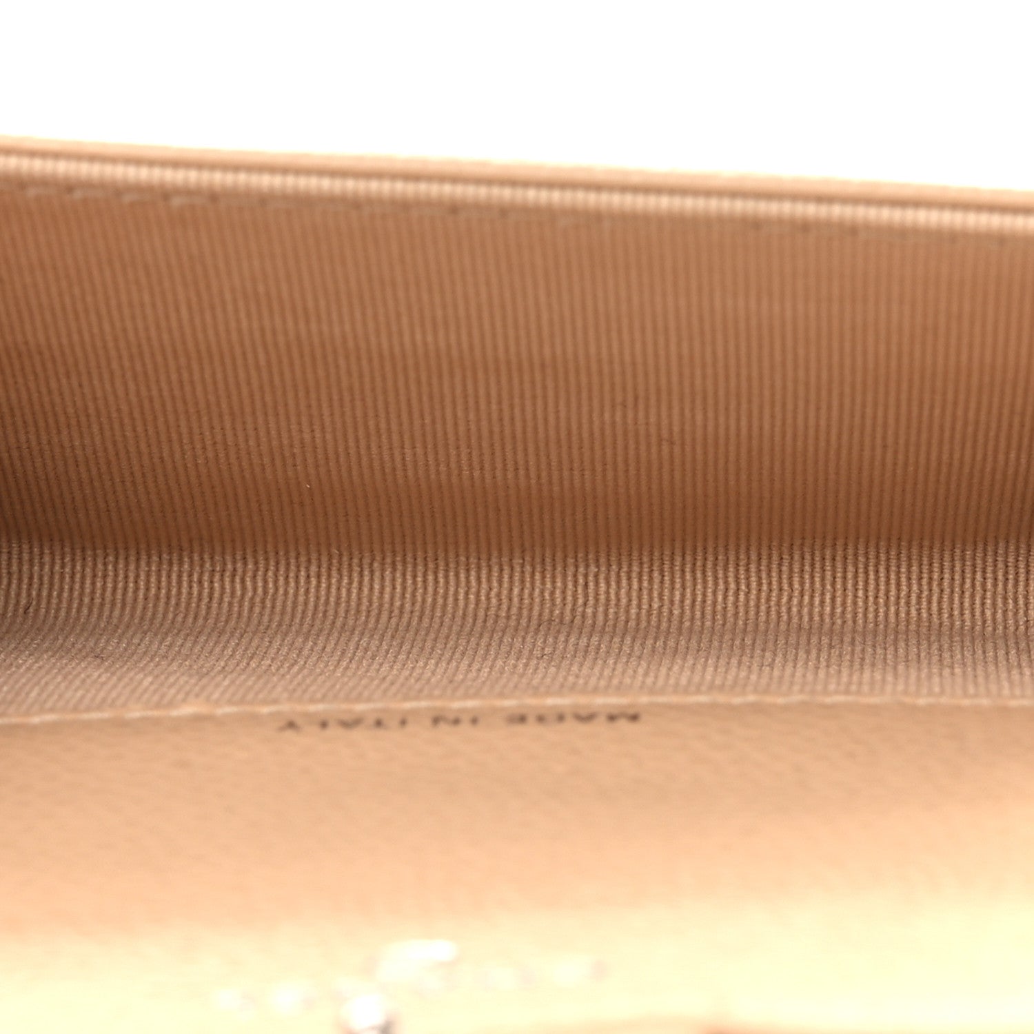 Chanel Caviar Quilted Flap Card Holder Wallet Beige 5 of 9