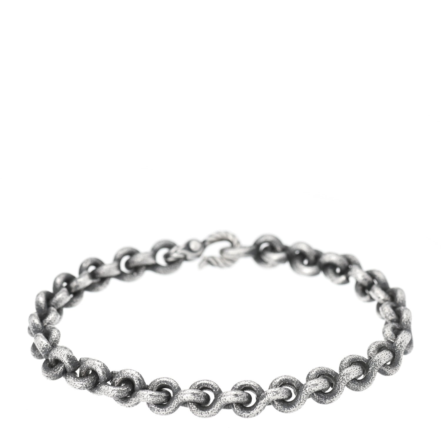 David Yurman Sterling Silver 6mm Petrvs Link Bracelet M 1 of 4
