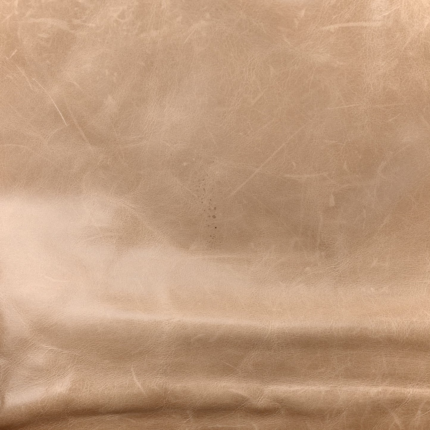 Glazed Calfskin Quilted Large Coco Soft Flap Beige