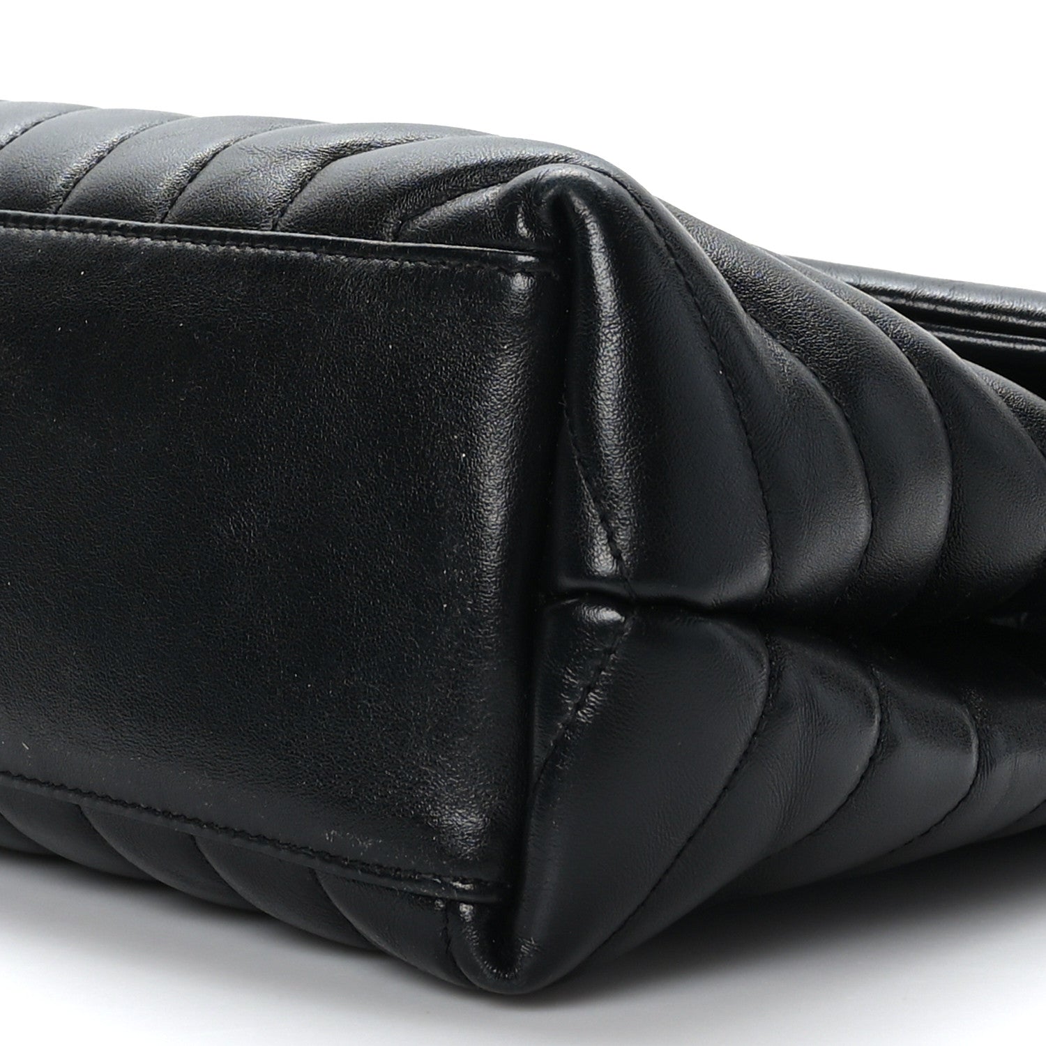 Saint Laurent Calfskin Y Quilted Monogram Medium Loulou Chain Satchel Black 9 of 11
