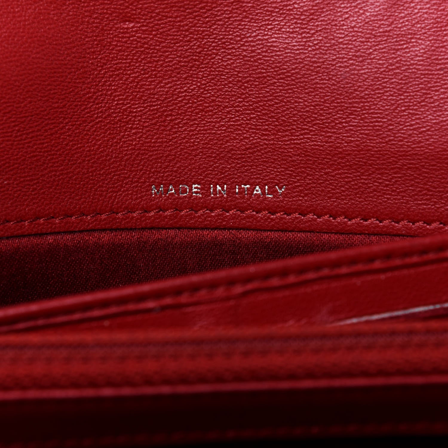 Chanel Lambskin Camellia Embossed Flap Wallet Red 7 of 21