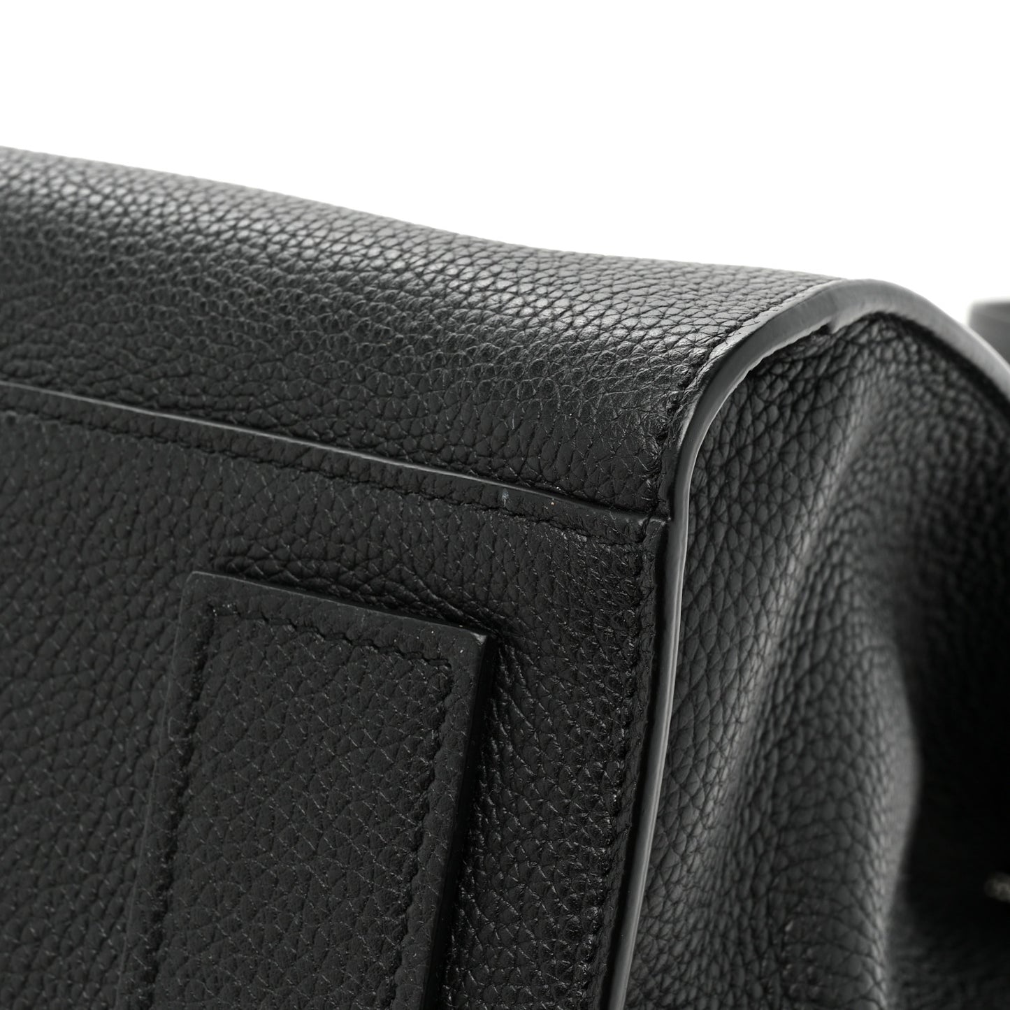 Grained Calfskin Small Supple Sac De Jour Duffle Black