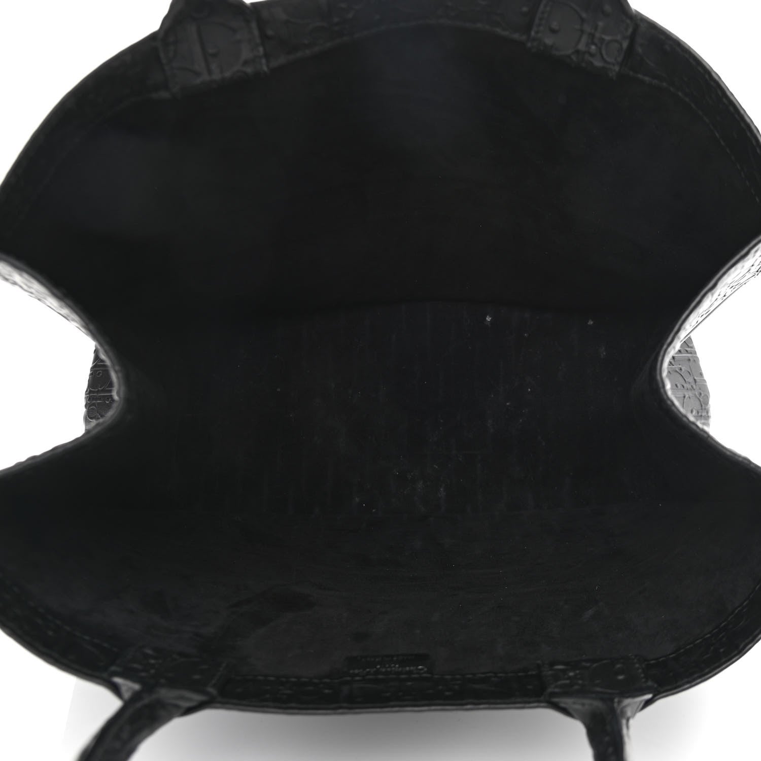 Christian Dior Oblique Calfskin Embossed Large Book Tote Black 5 of 16