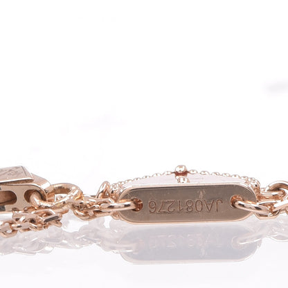 Van Cleef & Arpels 18K Rose Gold Carnelian Sweet Alhambra Heart Bracelet 4 of 5