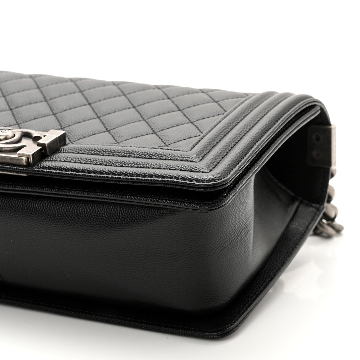Chanel Caviar Quilted Medium Boy Flap Black 10 of 12