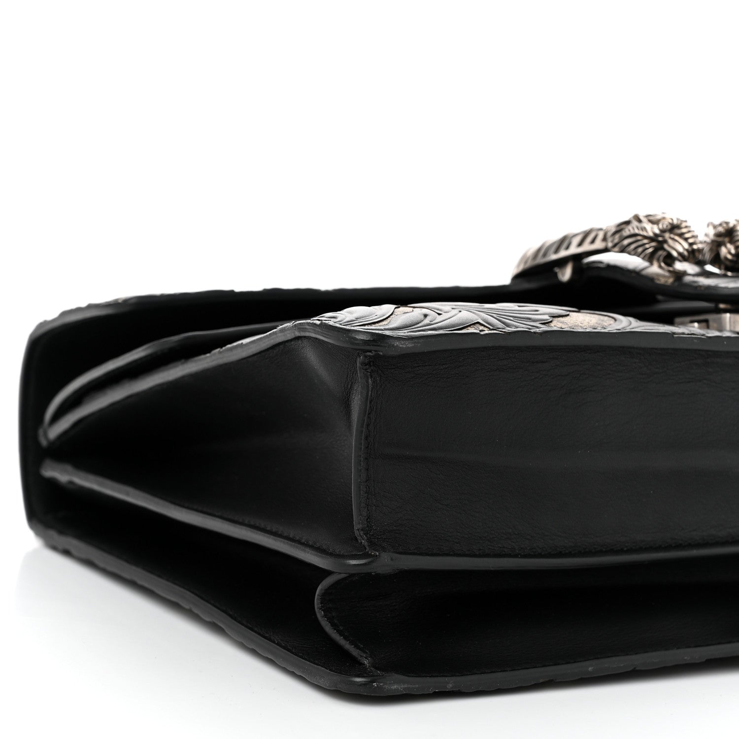 Gucci GG Supreme Monogram Arabesque Medium Dionysus Shoulder Bag Black 9 of 10