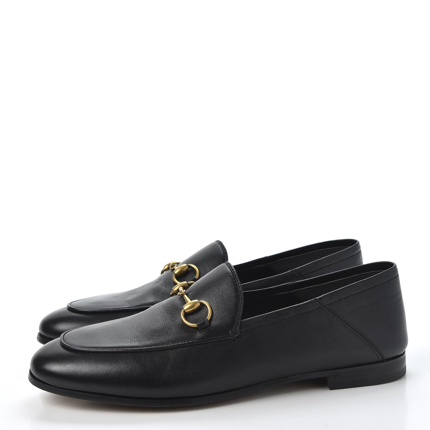Lambskin Womens Brixton Horsebit Loafers 37 Black