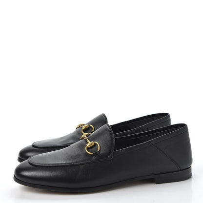 Gucci Lambskin Womens Brixton Horsebit Loafers 37 Black 2 of 11