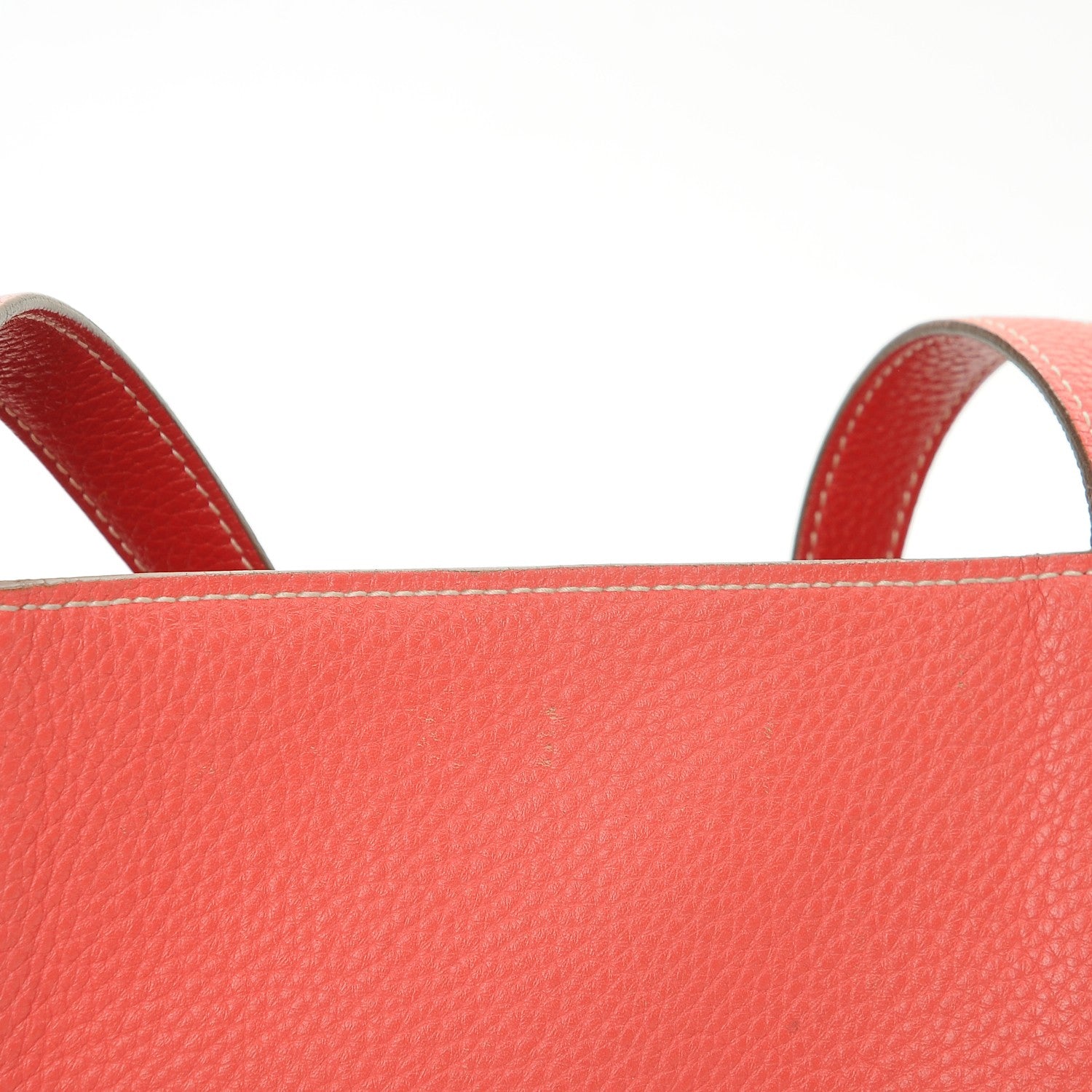 Hermes Taurillon Clemence Double Sens 36 Reversible Tote Peony Sanguine 13 of 17
