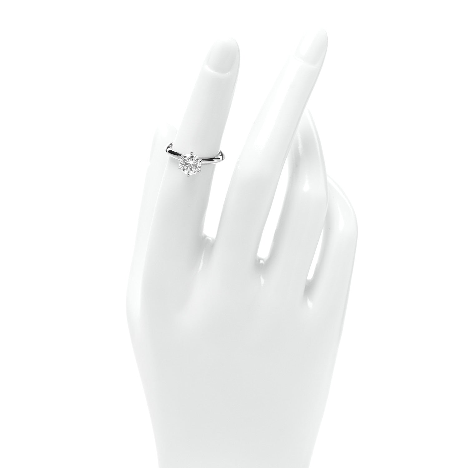 Tiffany Platinum Diamond 1.20ct Solitaire Engagement Ring 49 4.75 2 of 5