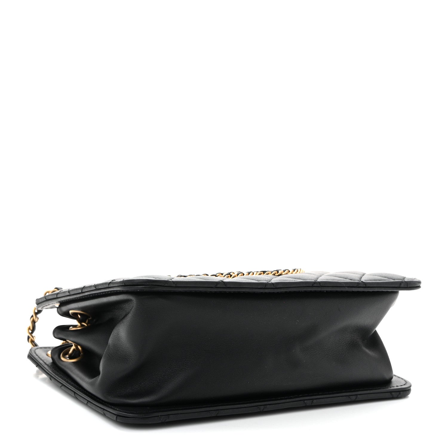 Chanel Calfskin Quilted CC Small Once Upon A Time Tote Black 4 of 10