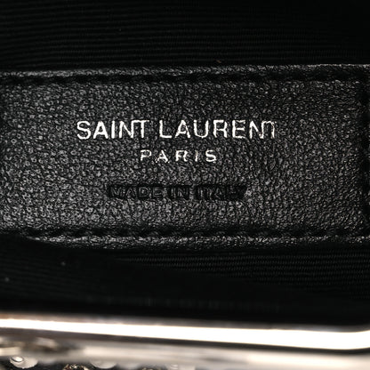 Saint Laurent Lambskin Studded Small Sac Charniere Black 6 of 11
