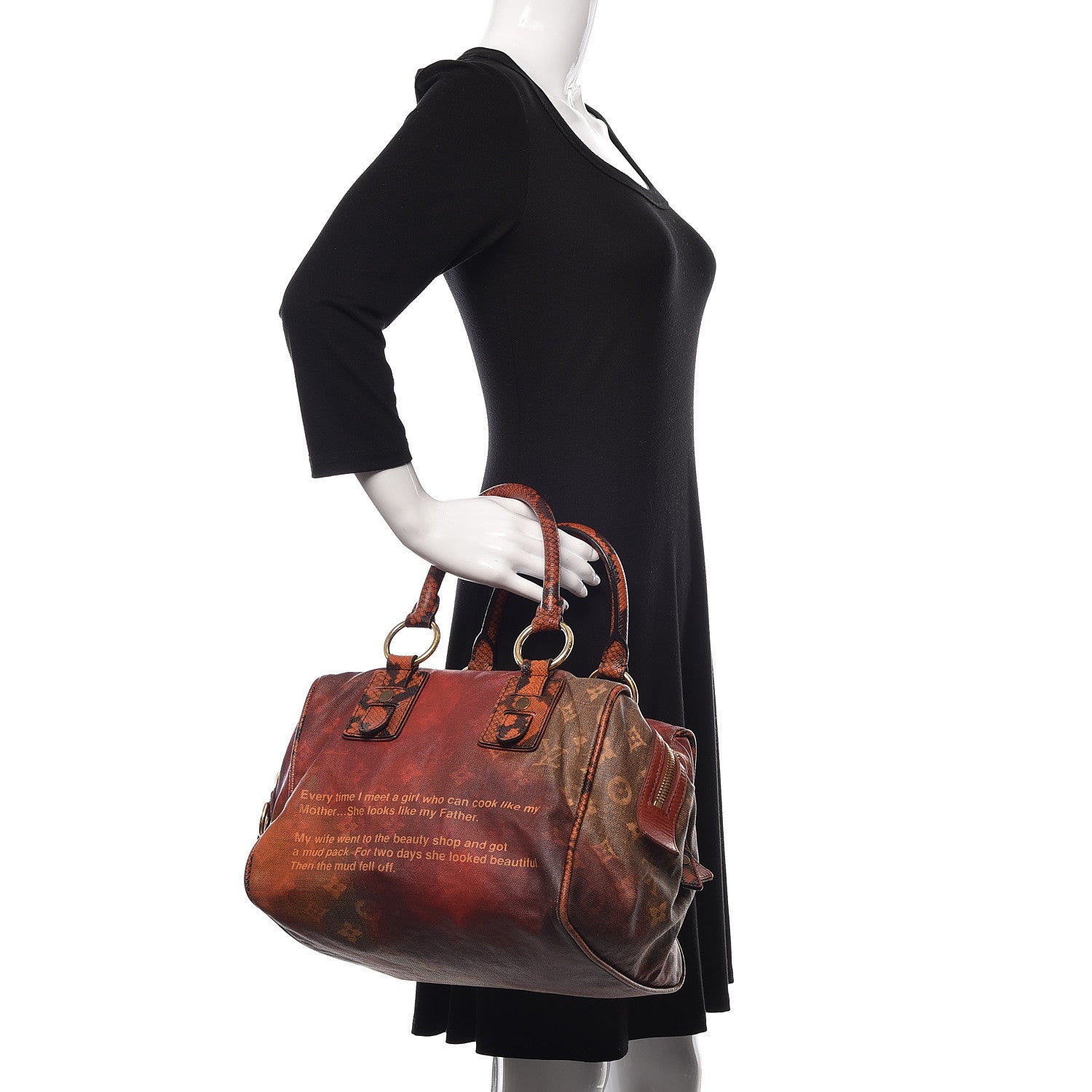 Louis Vuitton Monogram Karung Mancrazy Jokes Bag 2 of 9