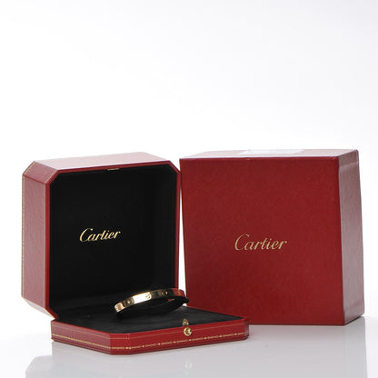 Cartier 18K Yellow Gold LOVE Cuff Bracelet 17 5 of 5